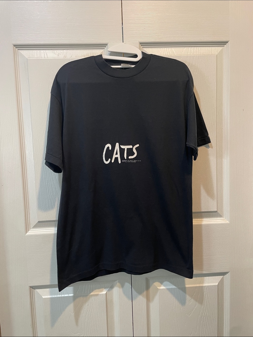 VTG 1981 Kings Tree ‘CATS’ black graphic single stitch tee sz L